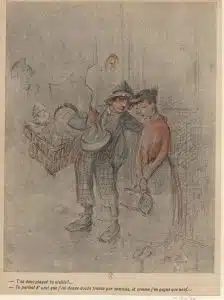 典型的な「プールボ」、モンマルトルのストリート・チルドレン。