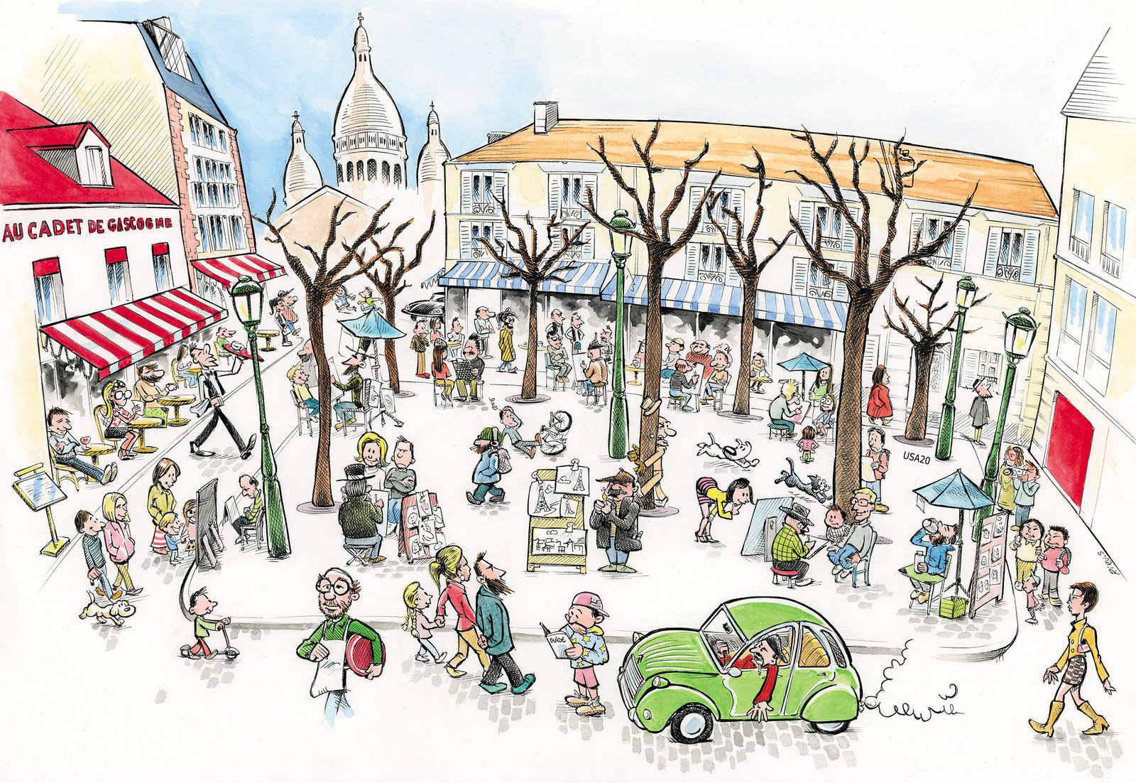 Montmartre Caricature Details
