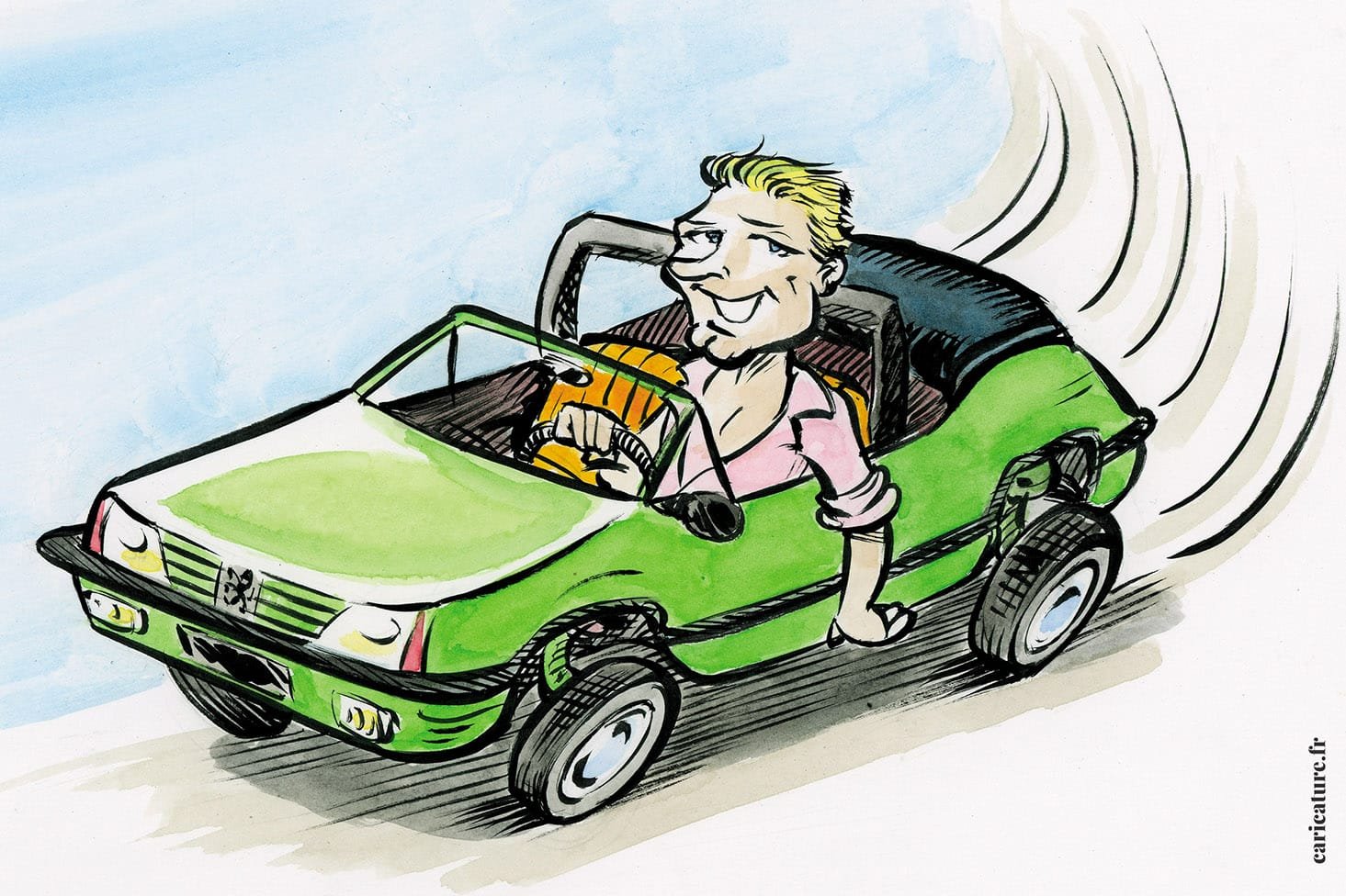 プジョー 205 GTI の似顔絵