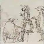 アントニオ・マリア・デ・ザネッティによる乞食の風刺画。