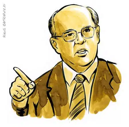 セピア水彩肖像画： ミハイル・ゴルバチョフ — Président — 1931–2022 · セバスチャン・リュー