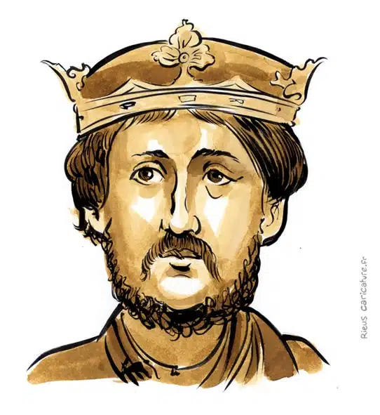 セピア水彩肖像画： リチャード1世 (イングランド王) — Roi — 1157–1199 · セバスチャン・リュー