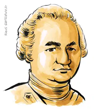 セピア水彩肖像画： ロバート・クライヴ — 英領インドの創始者 — 1725–1774年 · セバスチャン・リュー