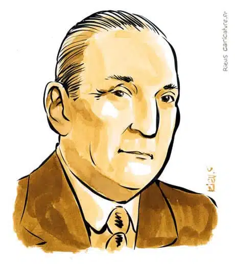セピア水彩肖像画： Salazar — Dictateur — 1889–1970 · セバスチャン・リュー